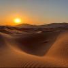 1er prix Monique MOREAU -  sultanat d'Oman : coucher de soleil sur les dunes.
