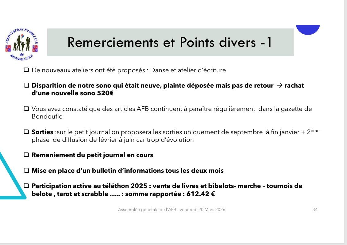 Assemblée générale ordinaire